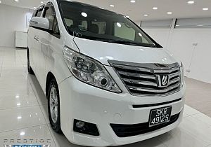 Toyota Alphard 2.4 Moonroof CVT 2015 White Rear Entertainment Android